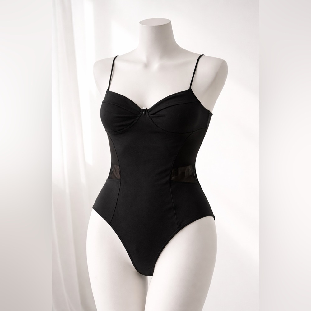 Top Shop Mesh Side Body Suit